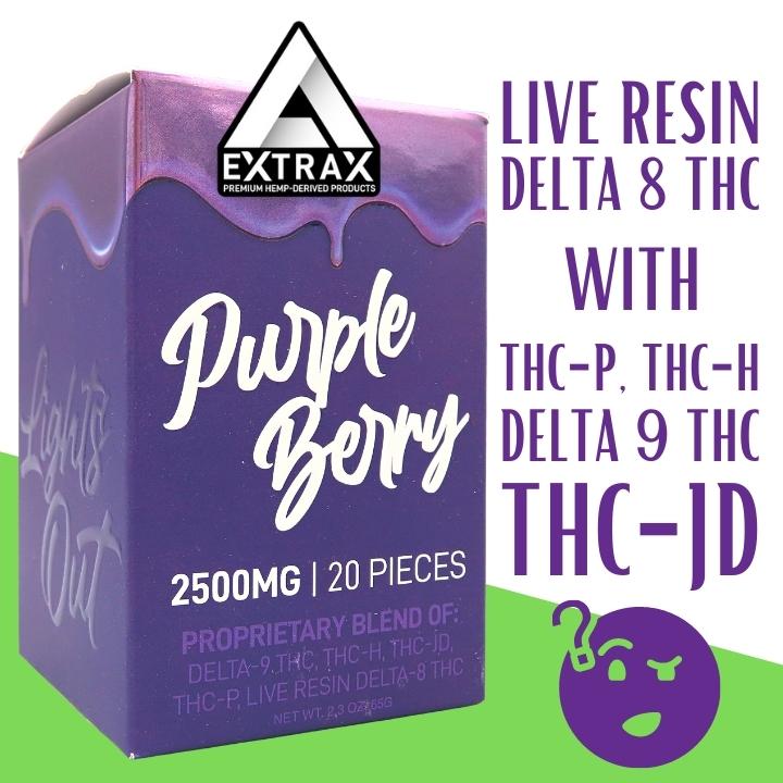 Extrax 3500MG Live resin D9 & THC-H & THC-JD & THC-P & D8 20 gummies - Premium  from H&S WHOLESALE - Just $14.00! Shop now at H&S WHOLESALE