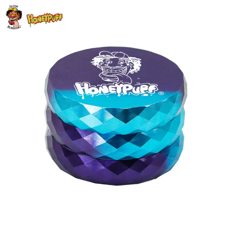 Honeypuff Diamond Design Herb Grinder 5pc 63mm 1ct 70408 - Premium  from H&S WHOLESALE - Just $12.00! Shop now at H&S WHOLESALE