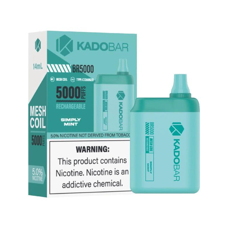 KADO Bar BR5000 puffs disposables vape 5ct box - Premium  from H&S WHOLESALE - Just $30! Shop now at H&S WHOLESALE