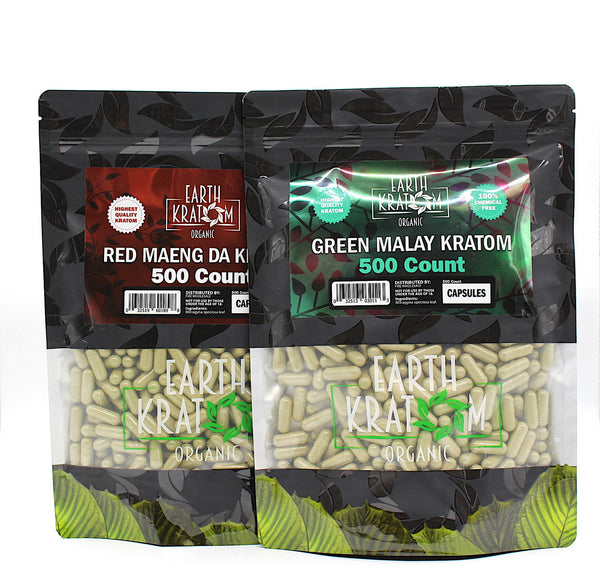 Earth kratom 500ct - Premium  from H&S WHOLESALE - Just $32! Shop now at H&S WHOLESALE