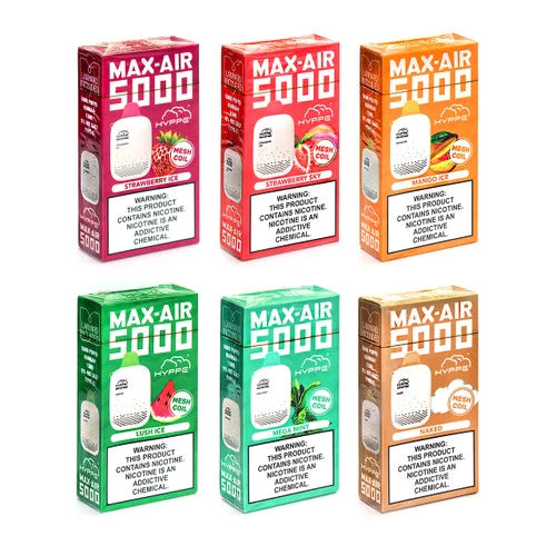 Hyppe Max-Air 5000 puffs 13ml 5% nic salt disposables vape - Premium  from H&S WHOLESALE - Just $40! Shop now at H&S WHOLESALE