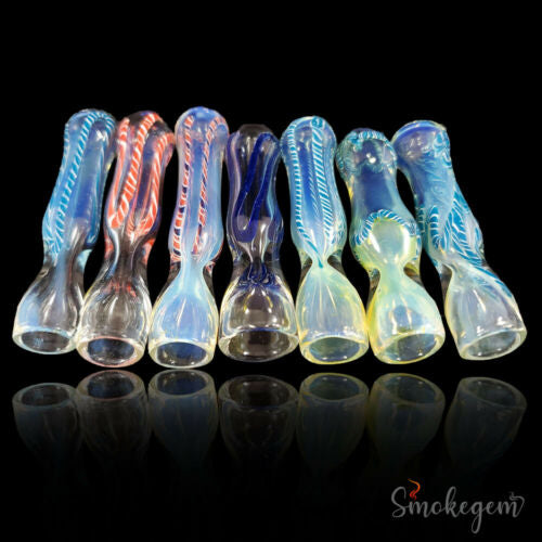 Glass Chillum Bowl One Hitter Hand Pipe 3’’ - Premium  from H&S WHOLESALE - Just $1.60! Shop now at H&S WHOLESALE