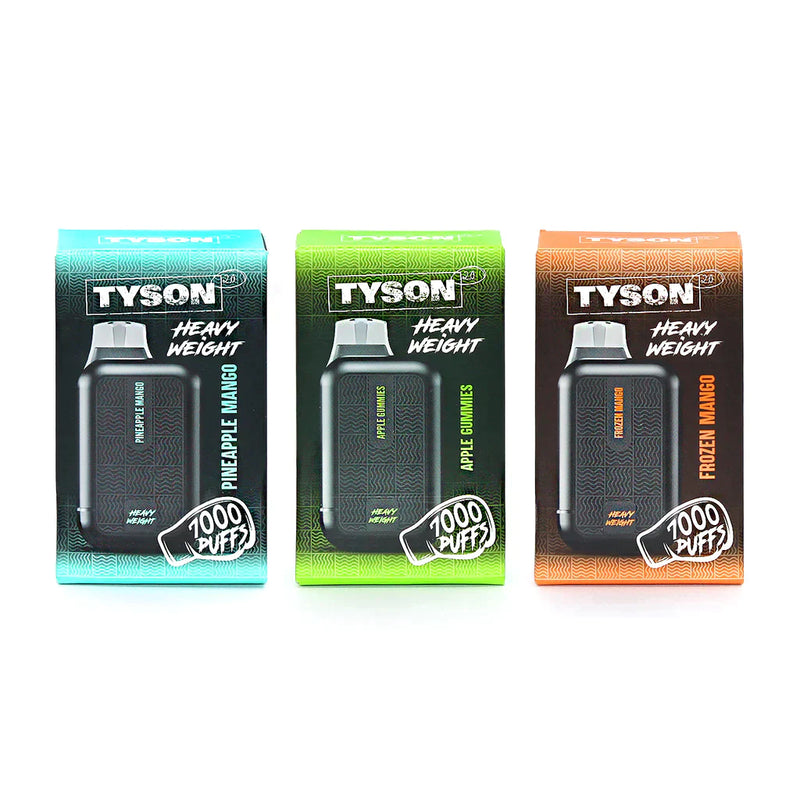 TYSON 2.0 Heavy Weight 5% Nic 7000 Puffs Disposable Vape 10ct box - Premium  from H&S WHOLESALE - Just $85! Shop now at H&S WHOLESALE