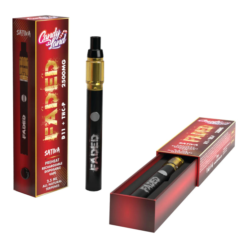 Faded D11 & THC-P 2500mg Disposable Vape - Premium  from H&S WHOLESALE - Just $16.00! Shop now at H&S WHOLESALE