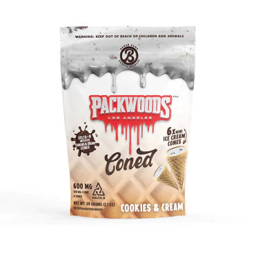 Packwoods 200mg Delta 8 Coned 2ct Bag - Premium  from H&S WHOLESALE - Just $6.00! Shop now at H&S WHOLESALE