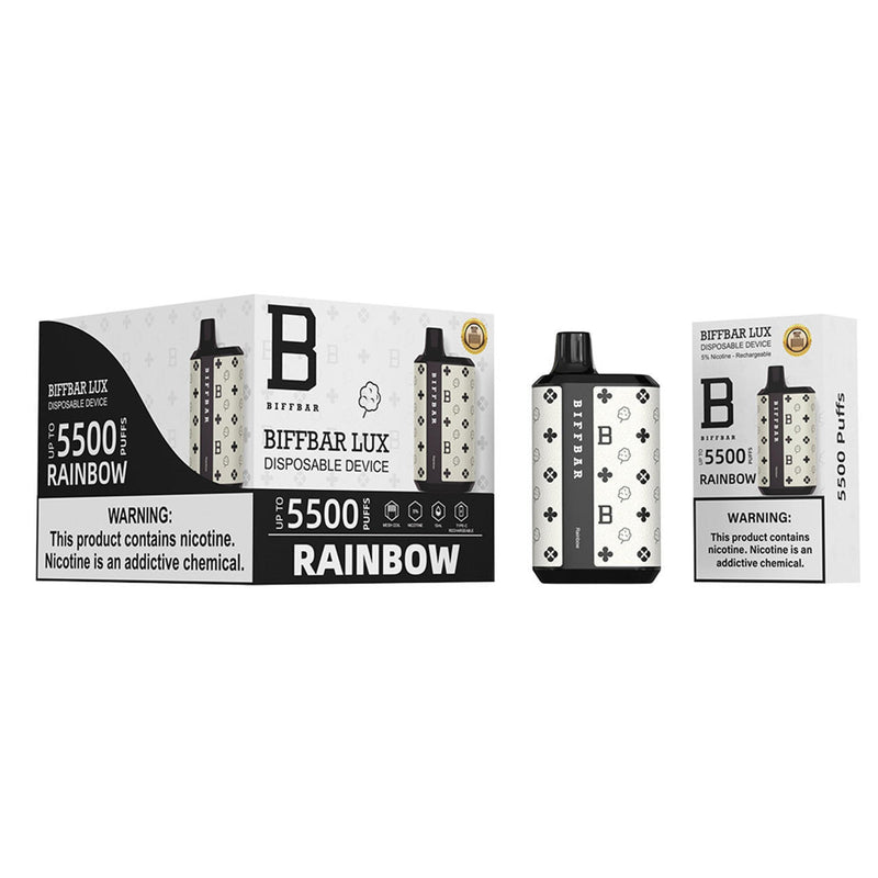 Biffbar at Lux 5500 puffs disposables vape 10ct - Premium  from H&S WHOLESALE - Just $75! Shop now at H&S WHOLESALE