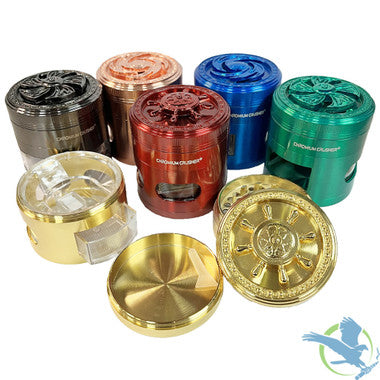 Chromium Crusher Easy Grip CC 4pc Grinder/Auto Open Storage 6ct box #70404 mix color - Premium  from H&S WHOLESALE - Just $55.00! Shop now at H&S WHOLESALE