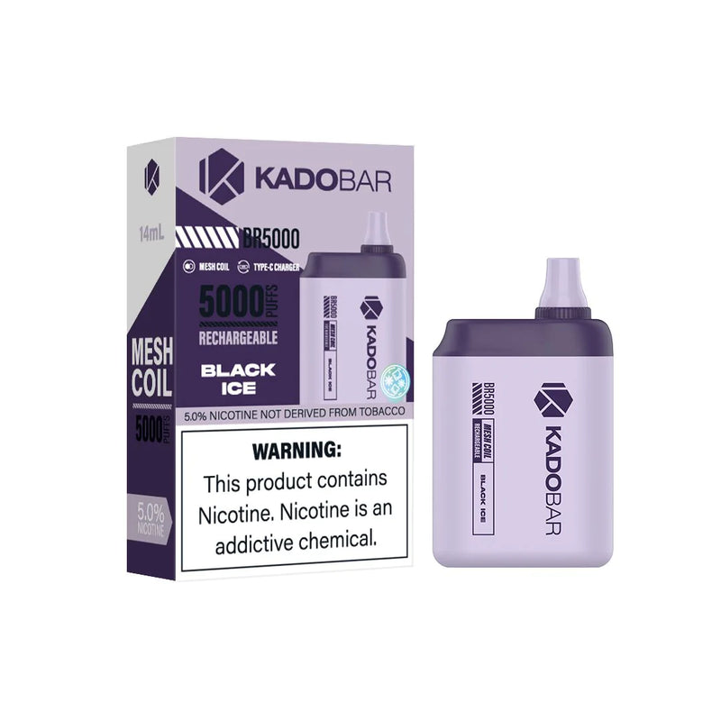 KADO Bar BR5000 puffs disposables vape 5ct box - Premium  from H&S WHOLESALE - Just $30! Shop now at H&S WHOLESALE