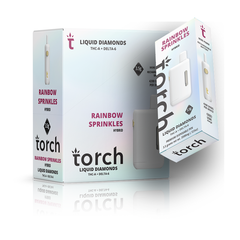 Torch Liquid Diamond THC-A & D8 3.5g 4200 doses Per Device Disposable Vape - Premium  from H&S WHOLESALE - Just $16.00! Shop now at H&S WHOLESALE