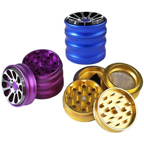 Chromium Crusher 2.2’’ CNC Rim 4pc Magnetic Tobacco Grinder 6ct 70372 Mix Color - Premium  from H&S WHOLESALE - Just $65.00! Shop now at H&S WHOLESALE