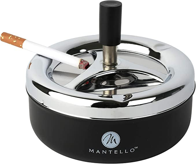 Ashtray Wind proof round stainless steel cigarettes ashtray with lid - Premium  from H&S WHOLESALE - Just $4.00! Shop now at H&S WHOLESALE