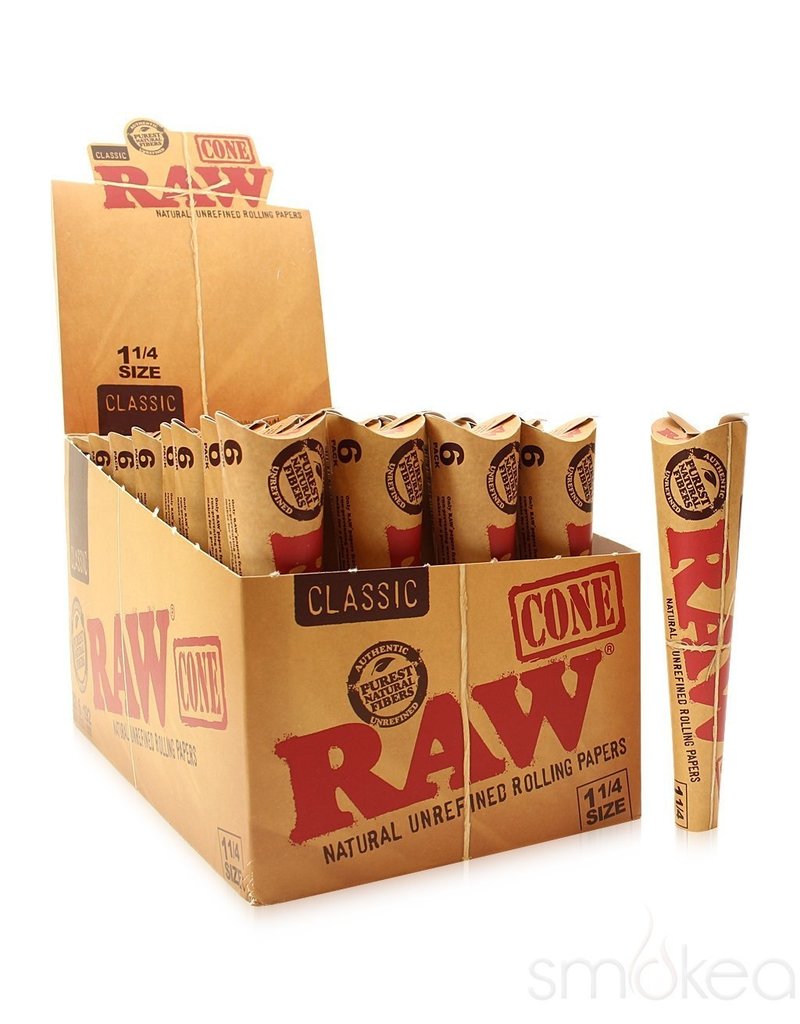 Raw classic Natural Cone 32ct - Premium  from H&S WHOLESALE - Just $39! Shop now at H&S WHOLESALE